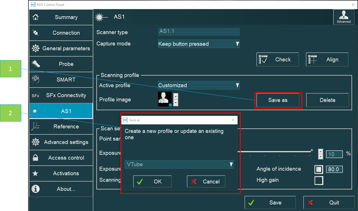 HEXAGON RDS AS1 Scanner Setup Recommendations - Blue Laser | Advanced