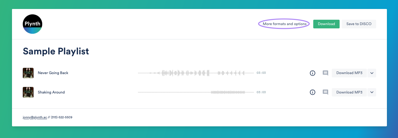 Sharing Different Formats Of Your Files Disco Help Centre