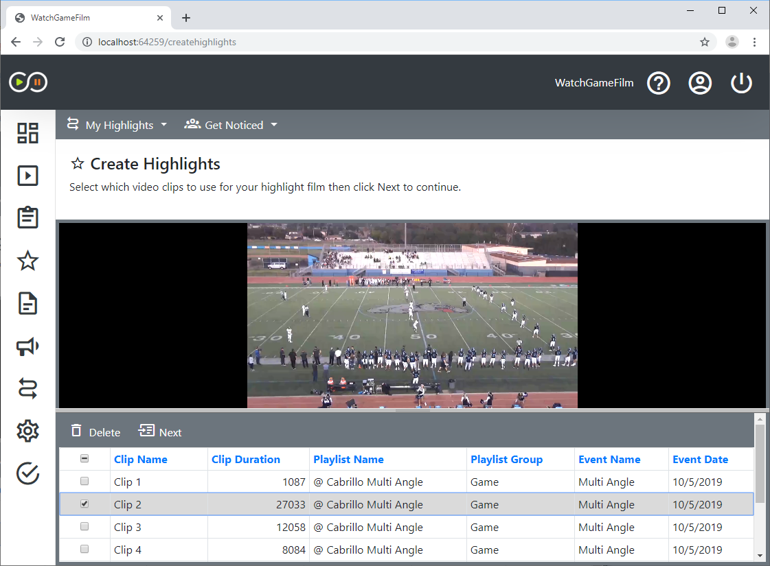 Adding Highlights WatchGameFilm