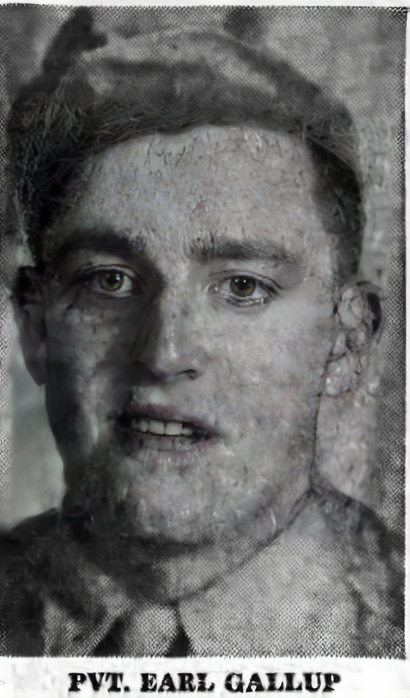 Pvt earl blair gallup
