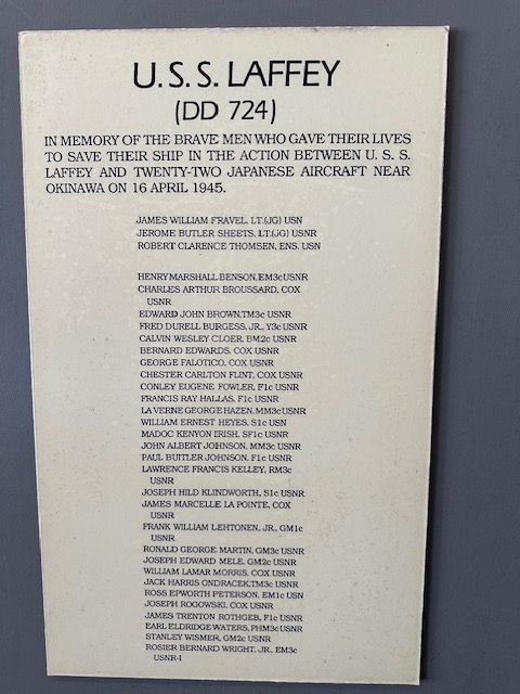 Uss laffey memorial