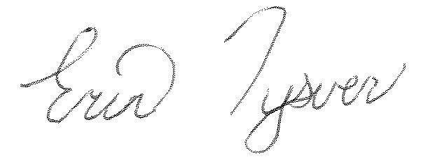 Erin's signature
