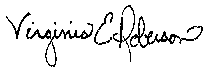Virginia's signature