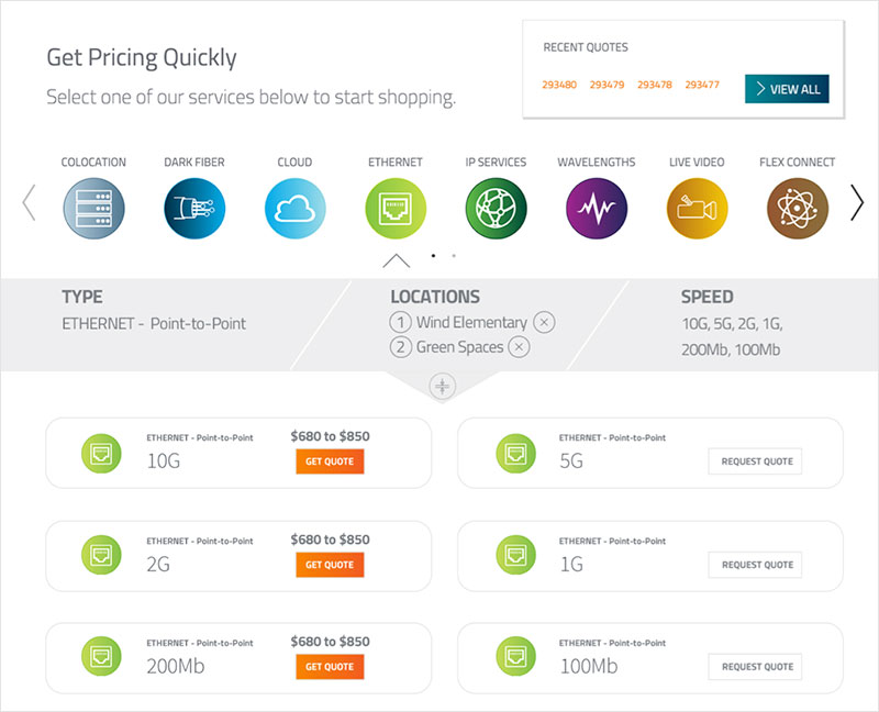 Before/After Zayo UI