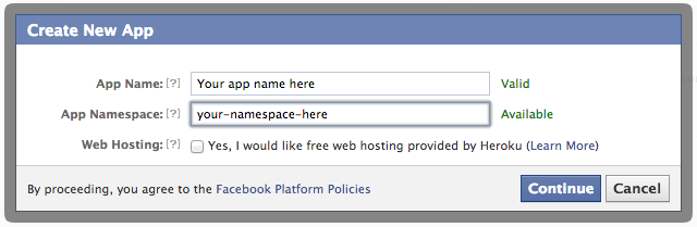 Create Application Create Application