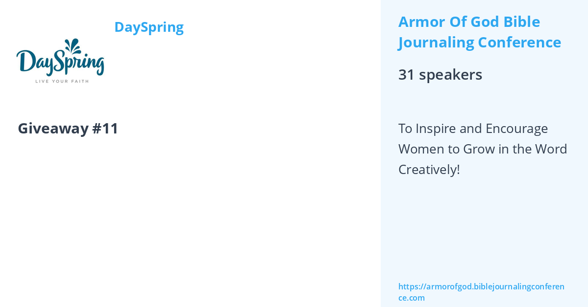 DaySpring Armor Of God Bible Journaling Conference by Bible