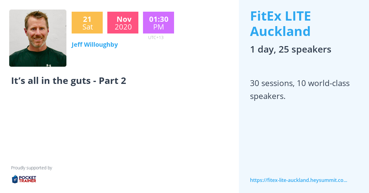 Jeff Willoughby - FitEx LITE Auckland by Exercise New Zealand