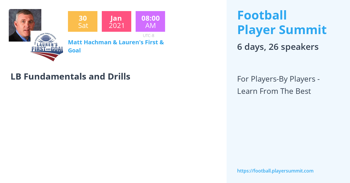 LB Fundamentals and Drills Football Player Summit by Player Summit