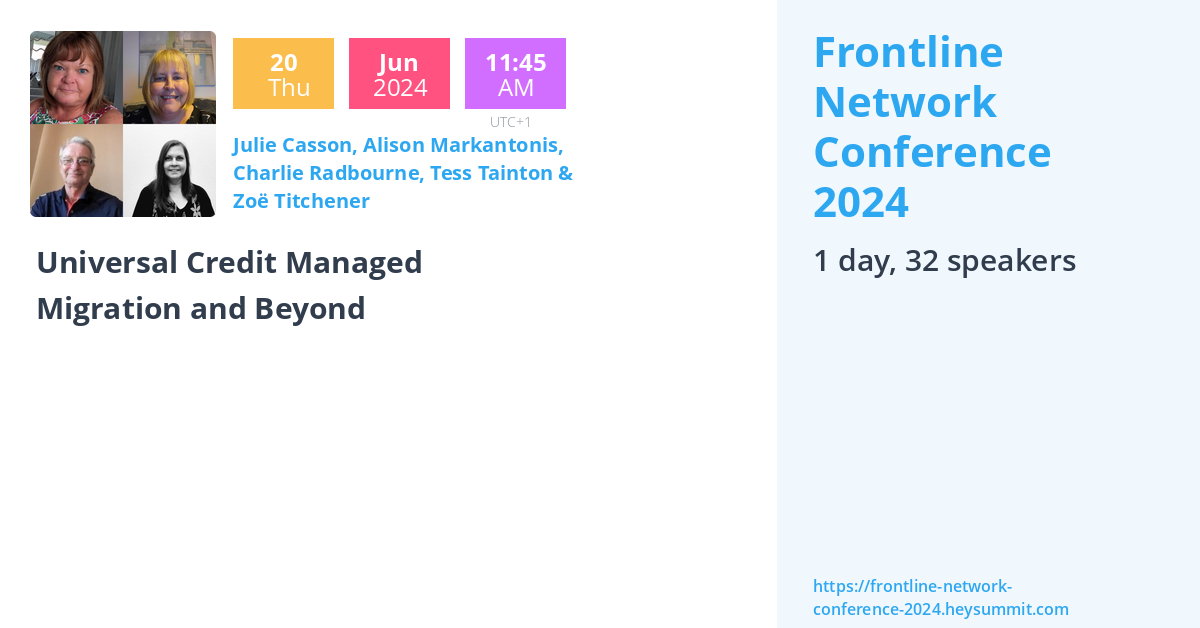 Zoë Titchener Frontline Network Conference 2024