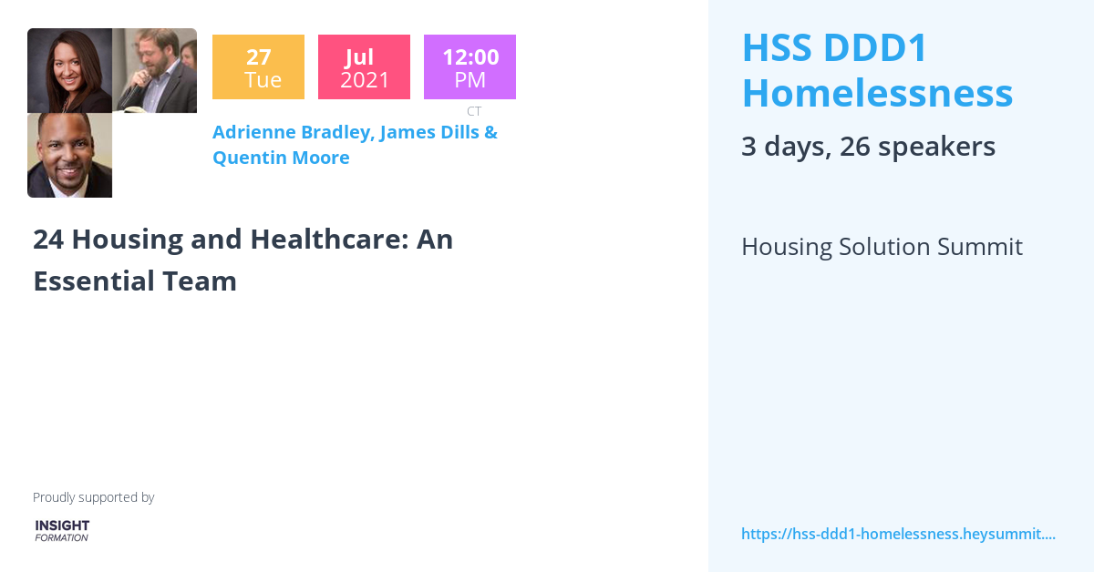 24 Housing and Healthcare An Essential Team HSS DDD1 Homelessness by