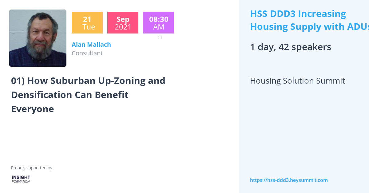 01) How Suburban UpZoning and Densification Can Benefit Everyone HSS