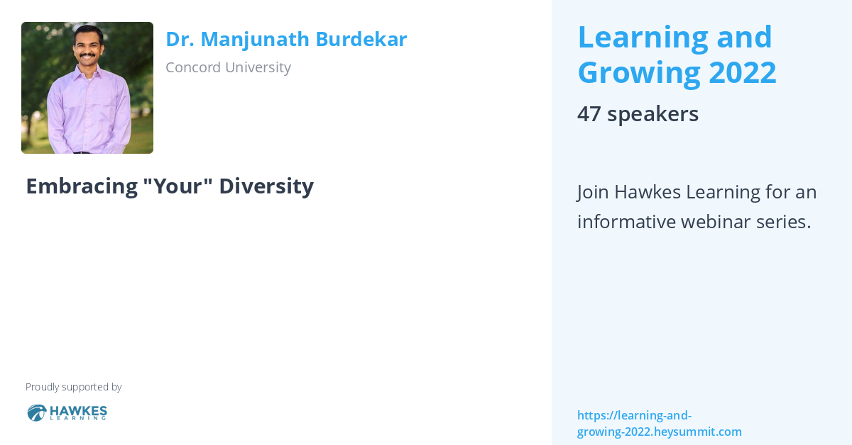 Embracing Your Diversity Learning And Growing 2022 By Hawkes Learning