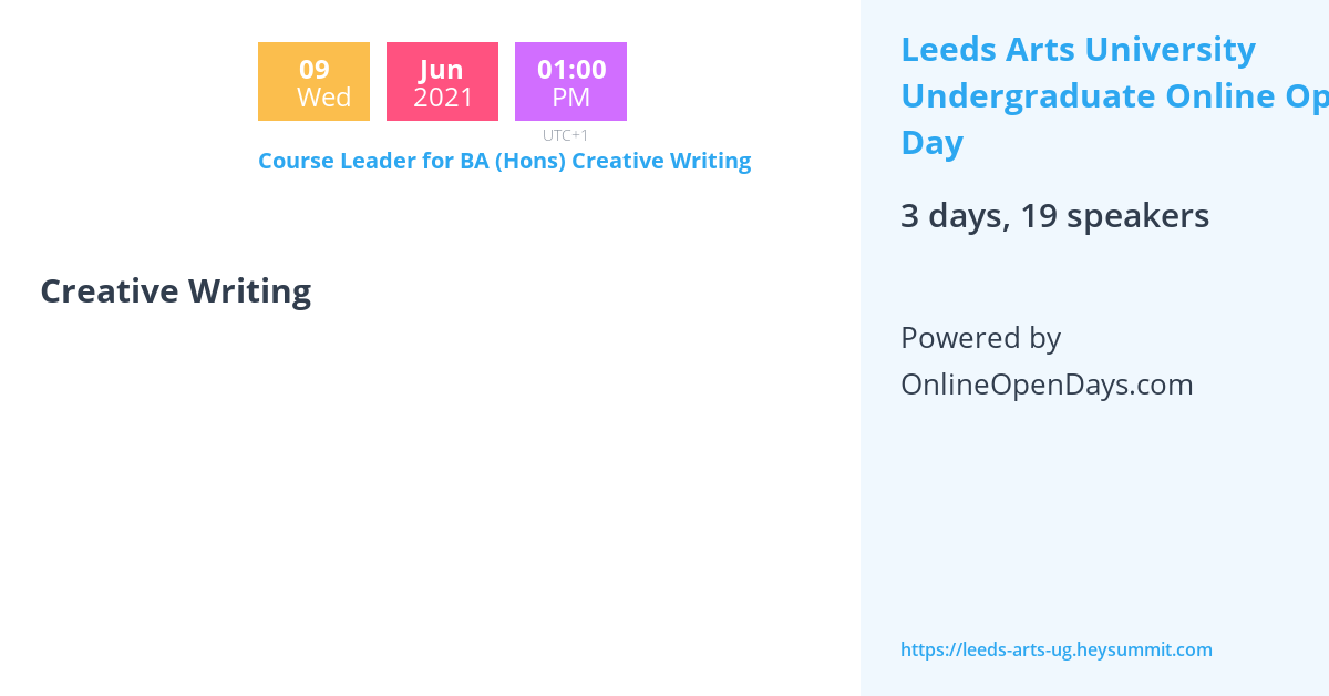 Masters in creative writing uk image