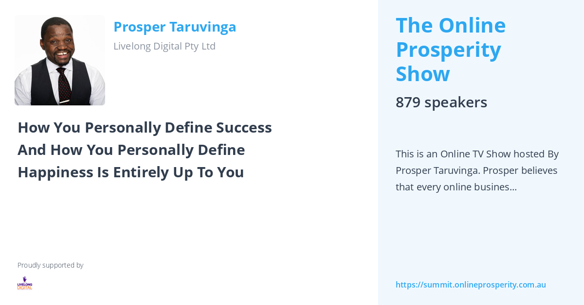 How You Personally Define Success And How You Personally Define