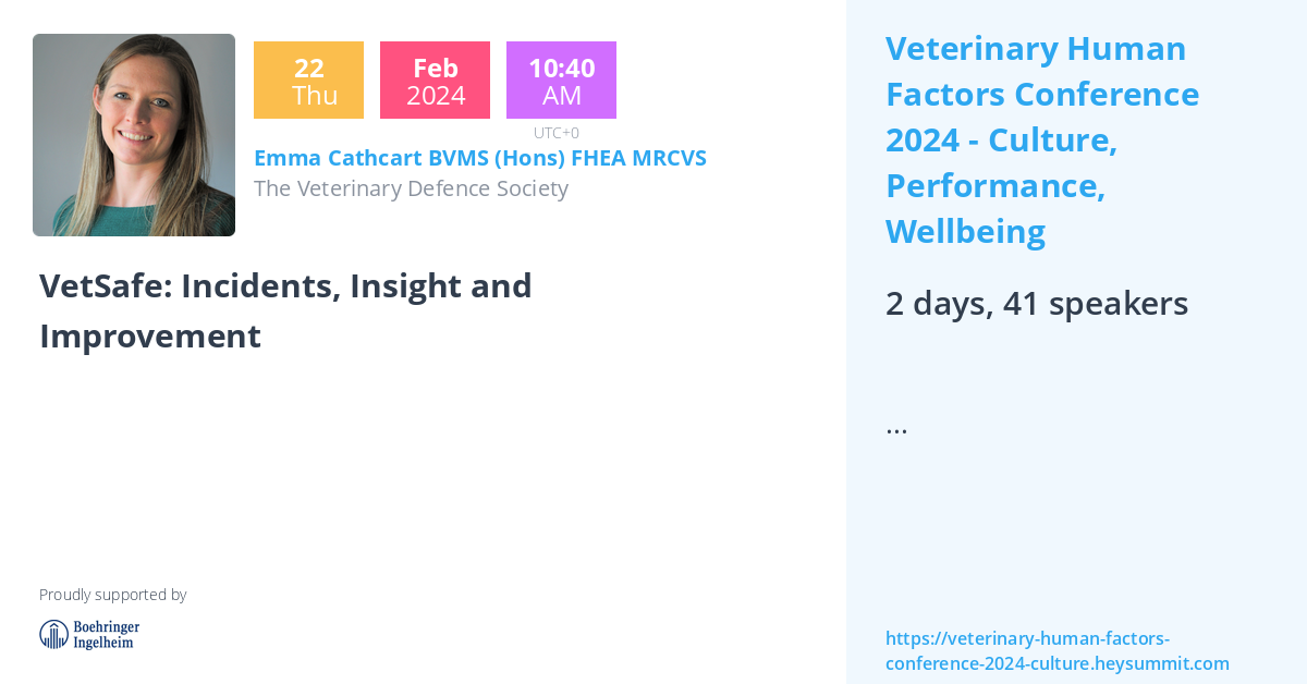 VetSafe Incidents, Insight and Improvement
