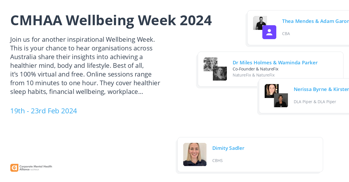 Coming Soon Cmhaa Wellbeing Week 2024