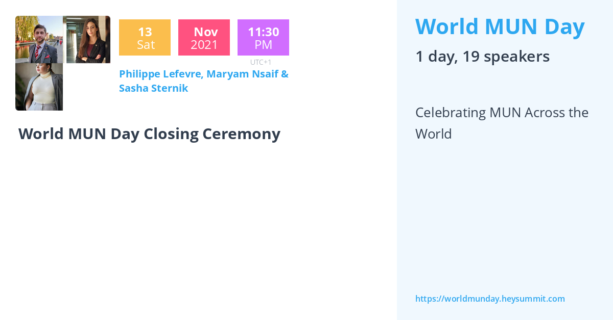 Maryam Nsaif World MUN Day