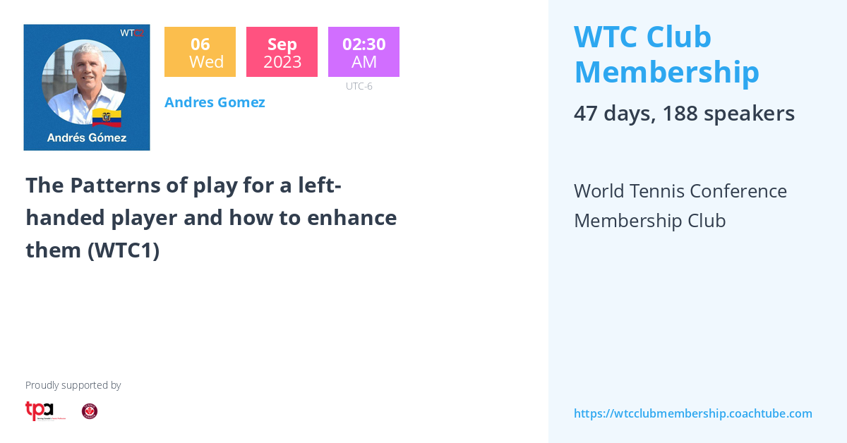 The Patterns of play for a lefthanded player and how to enhance them