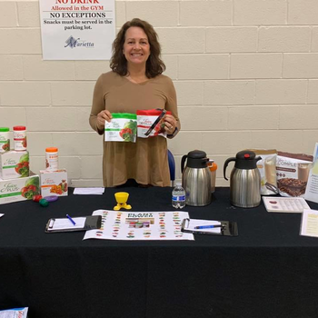 Karen with juice plus