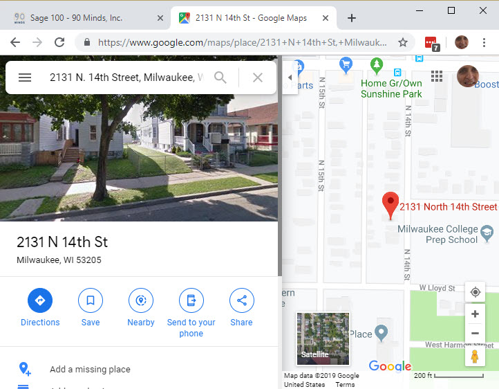 Google Maps Result