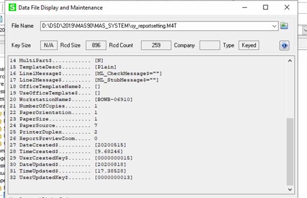 Customized form code settings