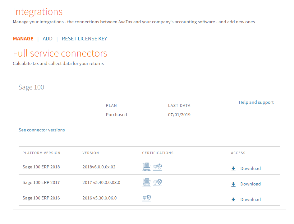 Avatax integration software