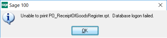 Print Report Error