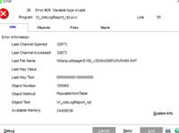 Error 26 VI Job Log v20.1