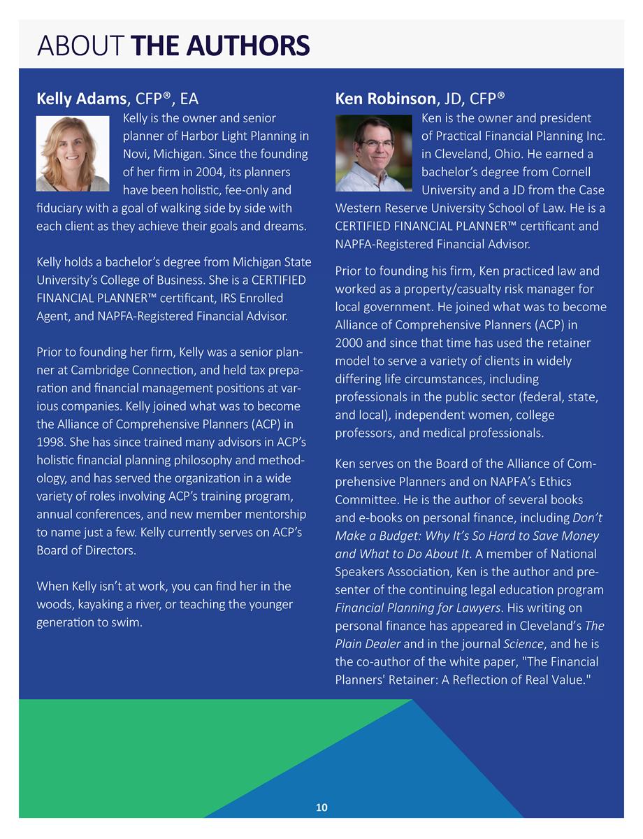 The Holistic Financial Plan White Paper Alliance of Comprehensive