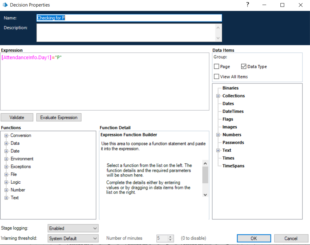 Concatenate Single Data Item Blue Prism Product