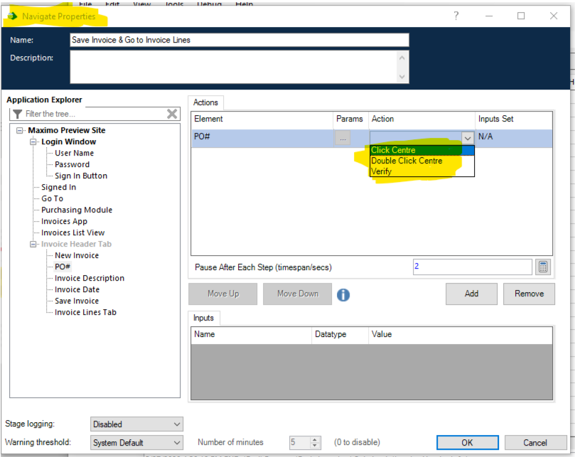 Blue Prism Global Send Keys
