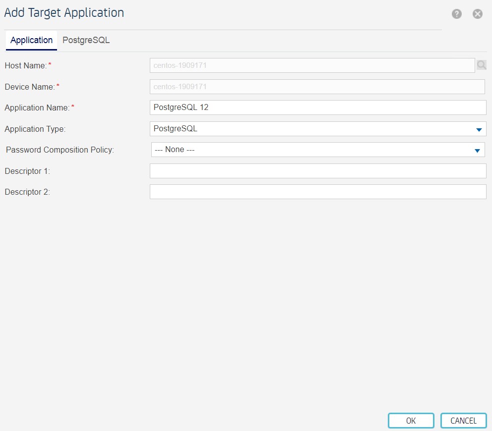 Custom Connector for PostgreSQL | Symantec Privileged Access Management
