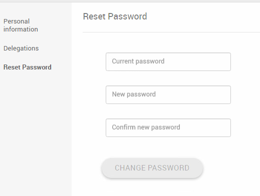 Identity Portal 14.3 - Disable Reset Password in Settings UI 