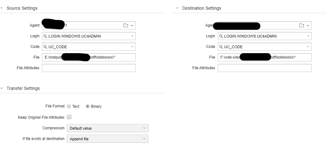 File Transfer Job (JOBF) | Automic Workload Automation