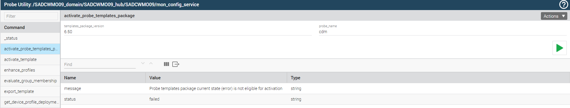 Issue trying to update | DX Unified Infrastructure Management