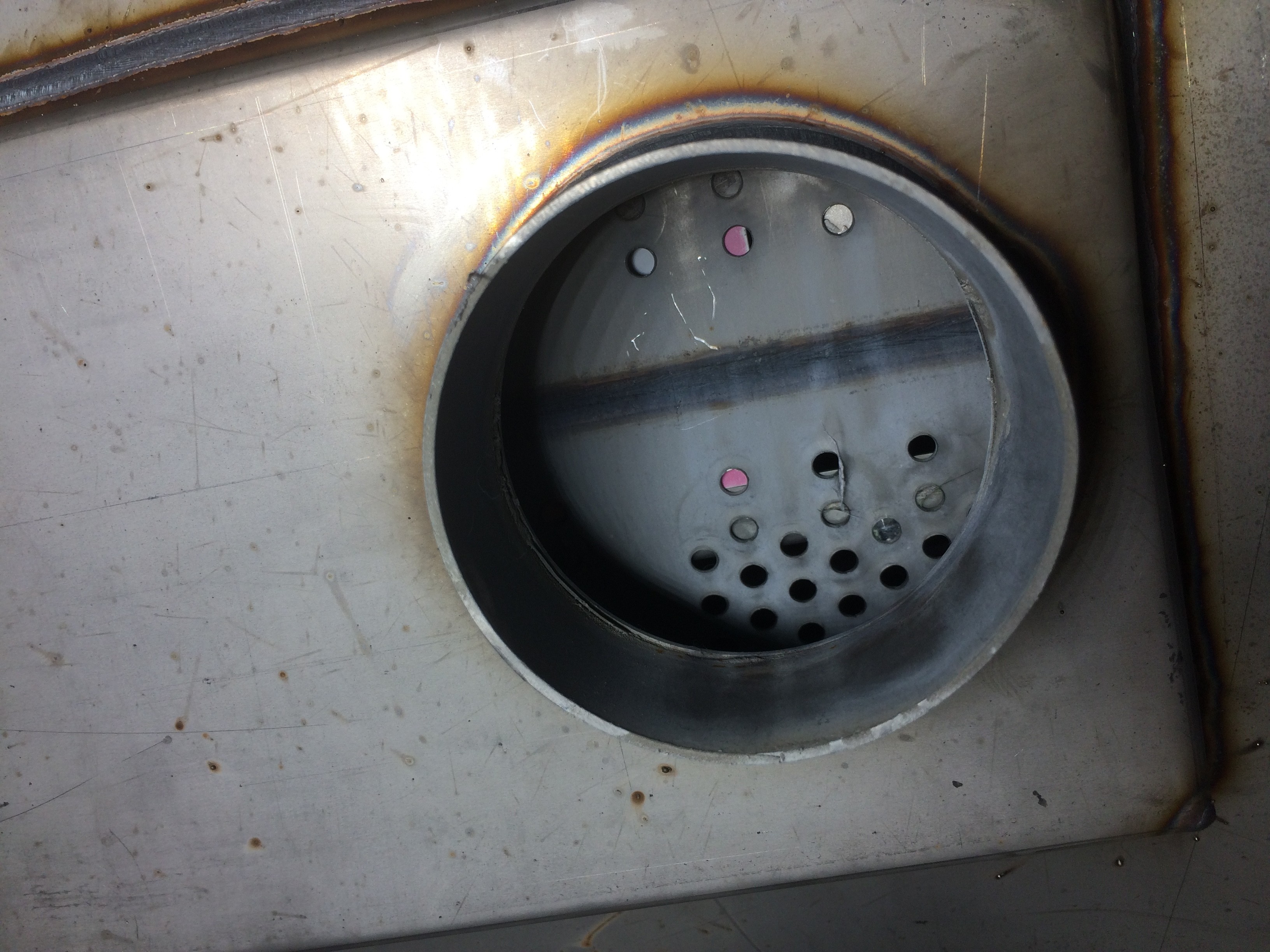 Quick look before I drilled relvealed a seam. Weld seam under fin