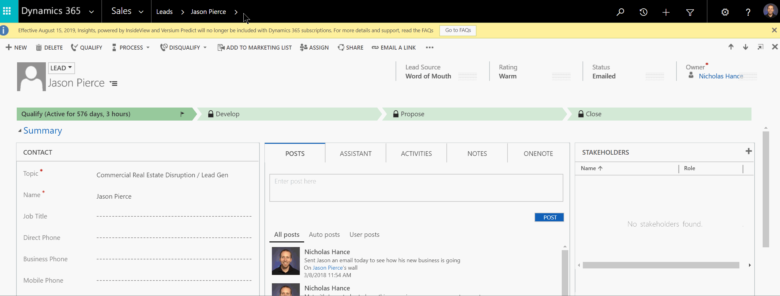 audit history view