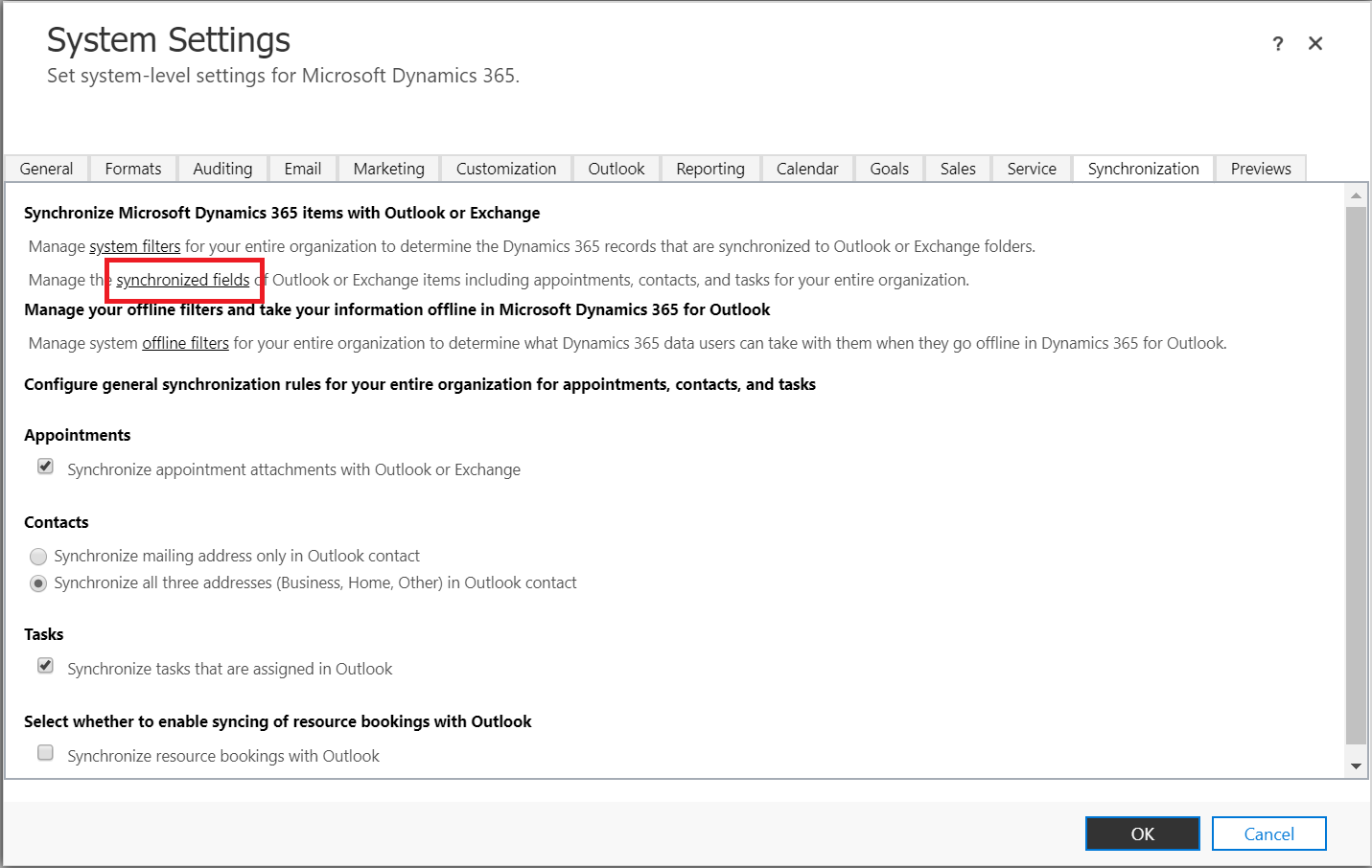 SystemSettings CRM SystemSettings