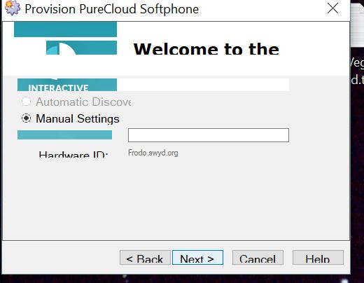 Softphone Provisioning