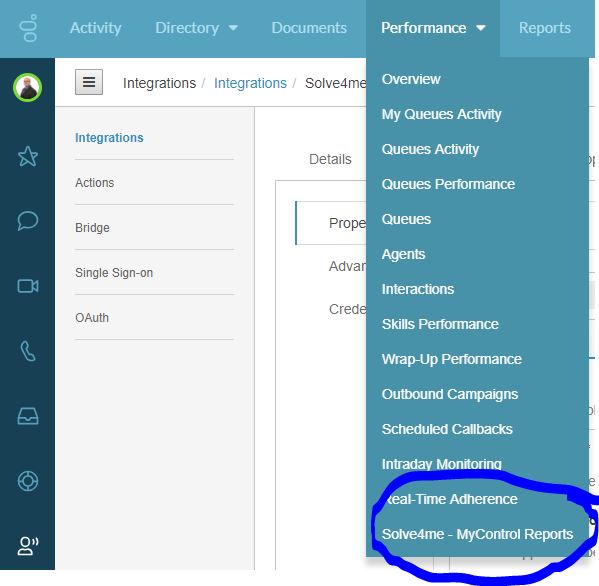 External reports integration