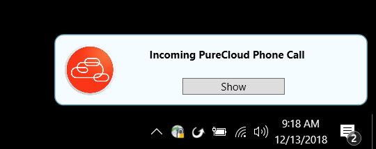 Incoming Call Toast Pop incoming call toast popup