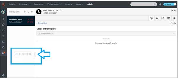 Arrow shows where the script frame expansion button is located. When you click the button, it gives you four size options.