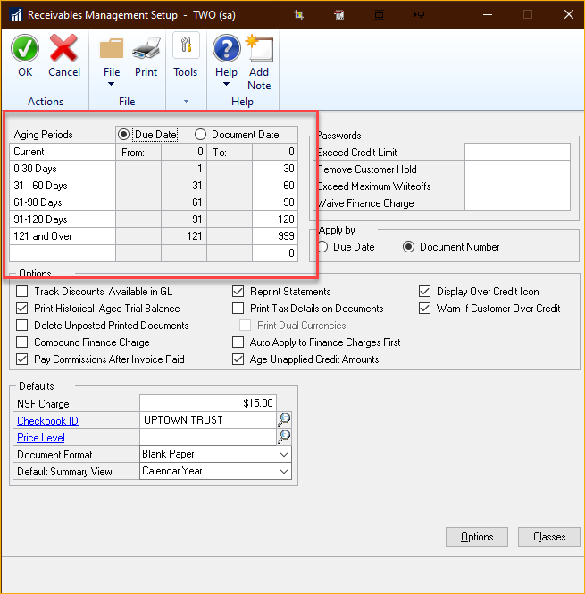 AR Aging Buckets Dynamics GP Dynamics Communities