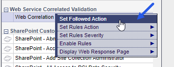 SecureSphere - Followed Action
