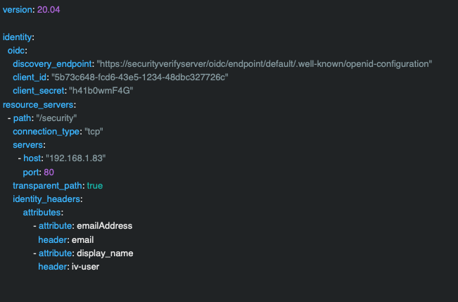 Use IBM Application Gateway with IBM Security Verify Access