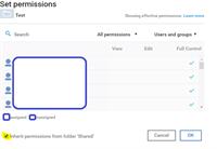 Untick inherit properties to grant Accesss to Folders.