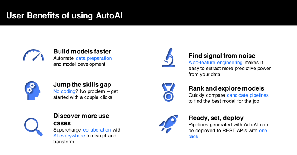 User Benefits of Using AutoAI