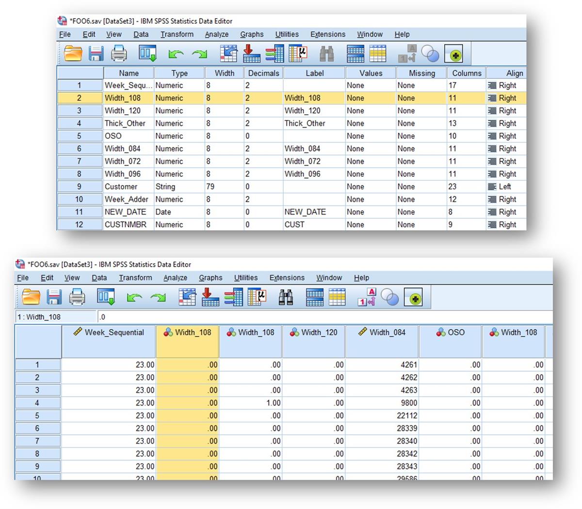 Strange behavior after reordering variables in variable view | SPSS ...