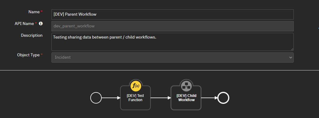 Accessing Data from Parent Workflow in Child Workflow | IBM QRadar SOAR