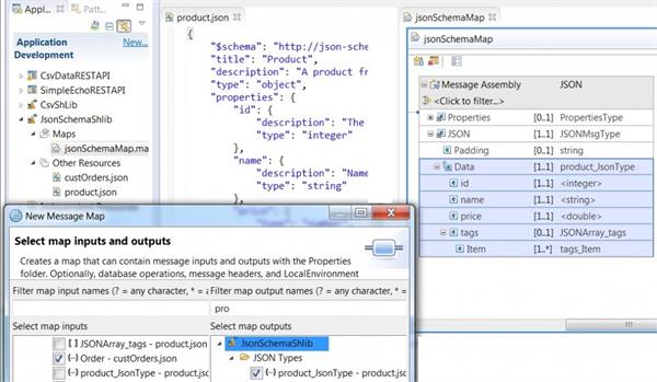 Graphical data mapping for REST APIs with JSON schema - Integration